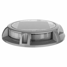 Galix Foco Solar de Tierra para Exteriores, Aluminio/Plástico, 12 LED SMD Blancos, 15 Lúmenes, 8h Autonomía