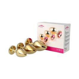 Plug Anal Pick&Love Nº 32 Dorado 3 Piezas (8,3 cm) (9,5 cm) (7,6 cm)