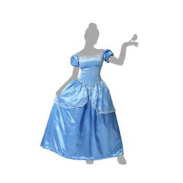 Disfraz Princesa Azul Mujer Adulto Vestido XL