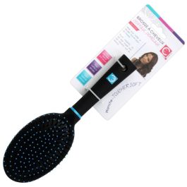 Cosmetic Club Cepillo Pelo Plano Redondo Detalles Colores Surtidos Blanco Azul Fucsia