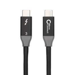 MicroConnect Cable Thunderbolt 3, 3m, 20Gbps Datos, 100W Carga Rápida, Dual 4K 60Hz, Compatible USB-C MicroConnect Cable Thunderbolt 3, 3m, 20Gbps Datos, 100W Carga Rápida, Dual 4K 60Hz, Compatible USB-C