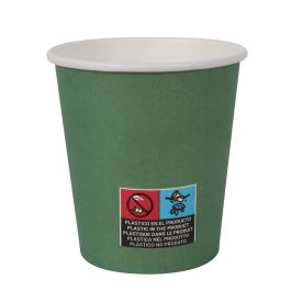 Set de 24 vasos de cartón verde 200 cc Algon (36 Cajas) Set de 24 vasos de cartón verde 200 cc Algon (36 Cajas)