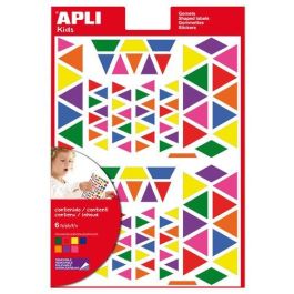 Apli Gomets autoadhesivos Triángulo multicolor, 720 unidades surtidas para niños Precio: 3.50000002. SKU: B162J6R3LQ