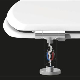 Gelco GEL3467937119118 Asiento de inodoro de cierre suave magnético - Blanco