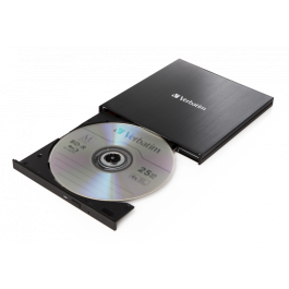 Verbatim 43888 Grabadora Blu-ray Externa Slimline USB 3.1 Tipo C, 4K, Color Negro