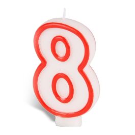 Best Products Vela N°8 Repostería Cera Rojo / Blanco Número 8 Precio: 0.90000042. SKU: B154XTHMNR