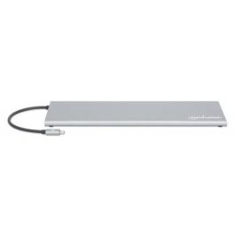 MANHATTAN USB-C Docking Station 11 en 1 MST para 3 Monitores