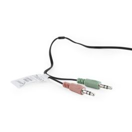 GEMBIRD Auriculares con micrófono para videollamadas, control de volumen, 2 conectores Jack (audio y micrófono)