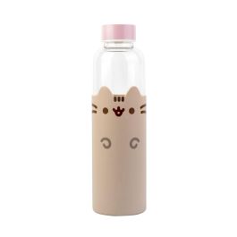 ERIK Botella de cristal Pusheen 500ml con funda de neopreno - Vidrio de borosilicato