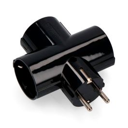 Edm Clavija 2p+t tipo f triple negra baquelita 16A 250V 3680W Precio: 3.69000027. SKU: S7901651