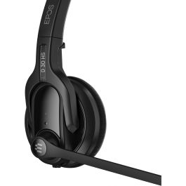 EPOS Auriculares Inalámbricos Impact D 30 HS Duo para Oficina y Centro de Llamadas, Binaurales, Diadema, Negro