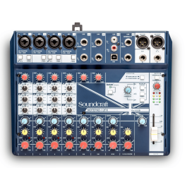 Soundcraft Notepad-12Fx Mesa de Mezclas Compacta USB con Efectos Lexicon para Grabación Estudio y Directo