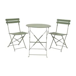 Outdoor Living By Decoris Conjunto Mesa y 2 Sillas Helsingborg Plegables Acero Verde Precio: 138.5899999. SKU: B17QDMTL22