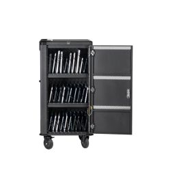 Ewent EW1702 Cargador de Dispositivo Móvil Universal Interior, AC 220-240V, Salida 20V 3.5A, Negro/Gris, hasta 30 Dispositivos