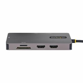Adaptador USB-C Startech 120B-USBC-MULTIPORT Gris Adaptador USB-C Startech 120B-USBC-MULTIPORT Gris