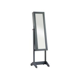 Espejo Joyero con Pie Gris Giftdecor 36 x 140 x 36.5 cm - Madera MDF, Cristal, Tela Espejo Joyero con Pie Gris Giftdecor 36 x 140 x 36.5 cm - Madera MDF, Cristal, Tela
