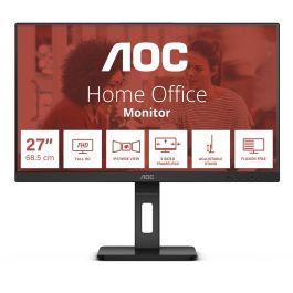 AOC 27E3QAF Monitor Profesional 27" Full HD IPS 75Hz Regulable Altura, Inclinación, Giro y Pivot Negro