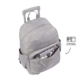 Totto Mochila Escolar con Ruedas MA03TKI003-23100-G78 Gris 27 Litros Compartimento PC 14" Refuerzo PVC