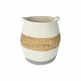 Cesta Basicos DKD Home Decor Blanco Natural 30 x 40 x 30 cm Precio: 30.50000052. SKU: S3039184