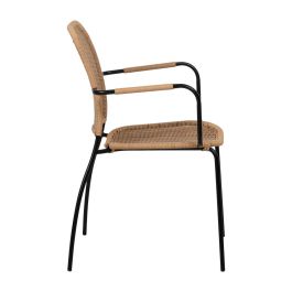 Silla Natural Pe-Acero Salón 57 X 57 X 87 cm