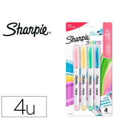 Sharpie Marcador S-Note Rotulador Punta Biselada Colores Surtidos Pastel Blíster 4 Ud Precio: 2.50000036. SKU: B12TY5M9VV