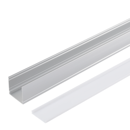 Perfil Para Tiras LED 2 metros -Difusor Opal Perfil Para Tiras LED 2 metros -Difusor Opal