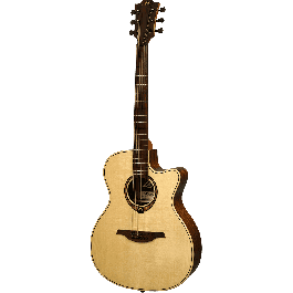 LAG Guitarra Acústica Auditorium Cutaway Tramontane 318 A/E - Natural con Electrónica Fishman Ink3