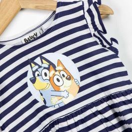 Cerdá Vestido Single Jersey Bluey para Niña, Color Azul Oscuro, Talla 6 Años