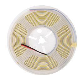 Tira LED COB Flexible 10W/M 24VDC 480 Leds/M 1200 Lm/M IP20 Blanco Frío 6000K 5 Metros Iluminación Lateral Continua