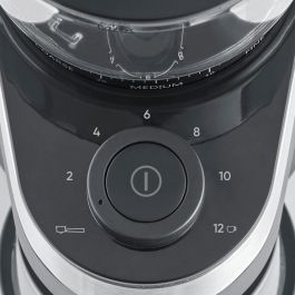 Severin KM 3880 Molinillo de Café Eléctrico con Cuchillas, 240g, 30 Posiciones de Molido, Negro/Acero Inoxidable, 140W