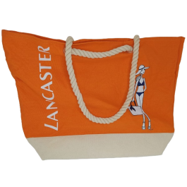 Lancaster, Material, Bolso de tela, Playa, Naranja, 44 x 26 cm Precio: 26.49999946. SKU: B1ET3KEX9M