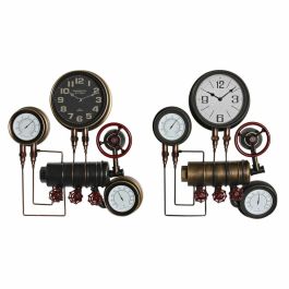 Reloj Pared Vintage DKD Home Decor Negro Cobrizo 13 x 60 x 47 cm (2 Unidades) Precio: 144.50000048. SKU: B1G3BLEHD8
