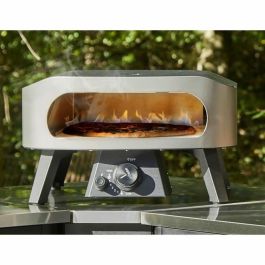 COZZE COZ5708614904305 Horno de Pizza a Gas 13" con Termómetro y Puerta, 6 KW, hasta 450°C