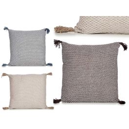 Cojín con pompones surtidos 45x45 cm - Giftdecor - Algodón y poliéster (12 Unidades) Precio: 61.49999966. SKU: B1C4TSLPNN