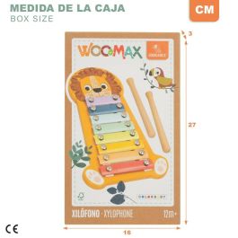 Xilófono Woomax León Madera 16 x 2,5 x 26 cm (6 Unidades) Xilófono Woomax León Madera 16 x 2,5 x 26 cm (6 Unidades)