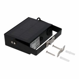 Edm Foco Proyector Solar Auto Basculante 7W 700lm 6500K Negro con Sensor de Movimiento