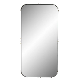 DKD Home Decor Espejo de Pared Moderno Rectangular Negro y Dorado 123x63x3 cm, Fabricado en Hierro y Cristal. Precio: 172.59000044. SKU: B19ZH5K8LS