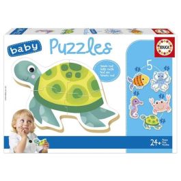 Educa Baby Puzzles Animales Acuáticos Contiene 5 Puzzles