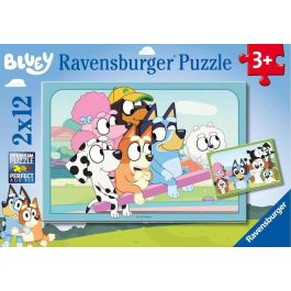 Ravensburger Puzzle 2x12 piezas Bluey para niños a partir de 3 años