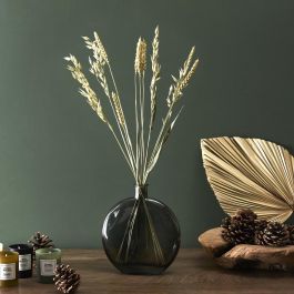 Home Deco Factory Jarrón Vidrio Natural altura 18,5 cm