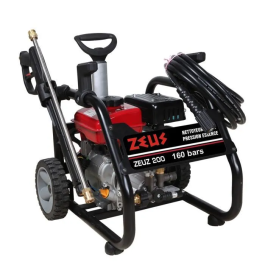 Zeus Hidrolimpiadora 4 Tiempos 124 Barras Limpiadora Alta Presión 160 Bares Motor Combustión Gasolina Caudal 450 L/h Bomba Aluminio Pistones Acero Inoxidable Precio: 316.78999957. SKU: B167K2H3RB