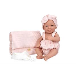 Muñecas Arias Muñeca Zoe 42 cm Rosa c/Cambiador y Babero (Cuerpo Vinyl, Sexo Niña)