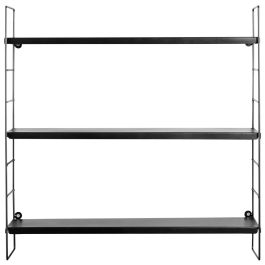 Day Estantería 3 Baldas Metálica Negra 58x16x58 cm