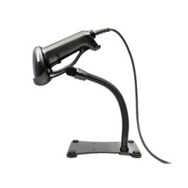 Opticon L-46 Escáner de código de barras 1D láser USB, Auto-trigger, 100 scans/seg, Soporte y cable incluidos, Negro