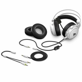 SHARKOON Headset Skiller SGH50 Stereo USB Auriculares Juego Negro Blanco Alámbrico