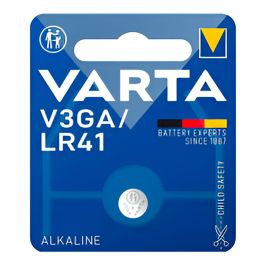 Varta Pila de Botón Alcalina LR41 / V3GA 1.5V para Relojes, Calculadoras y Juguetes (Blíster 1 Unidad) Ø7.9 x 3.6 mm Precio: 1.49999949. SKU: B1GM96HA4T