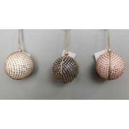 DKD Home Decor Adornos Colgantes de Navidad Modernos PVC Colores Surtidos Rosa Gris Oscuro Blanco Dorado para Árbol (24 Unidades) Precio: 47.0085. SKU: B13RN29WAB