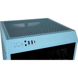 Thermaltake The Tower 200 TG Mini Tower Mini-ITX PC Turquesa con Ventana Lateral
