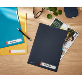 Dosier Angulo Recto Leitz Cosy Pp Reciclable Semi Opaco A4 Gris Pack De 3