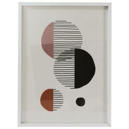 Home Deco Factory Cuadro Decorativo Natural 45x60 cm Madera MDF Cristal Papel Blanco Negro